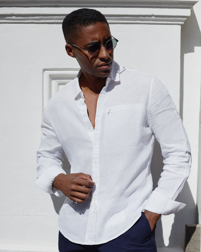White Linen Shirt