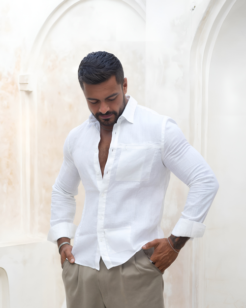 White Linen Shirt