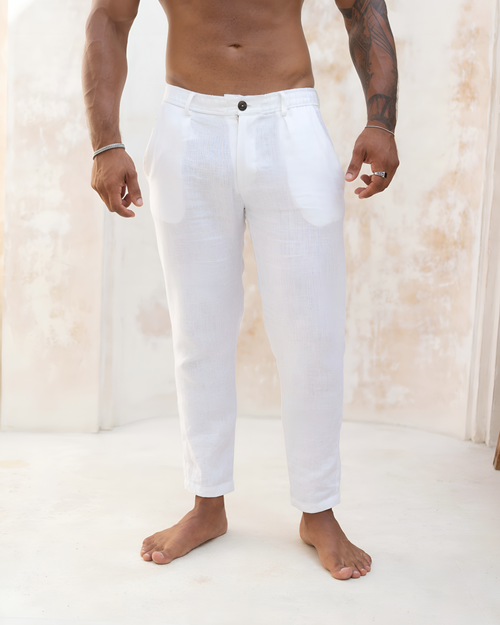 White Linen Pants