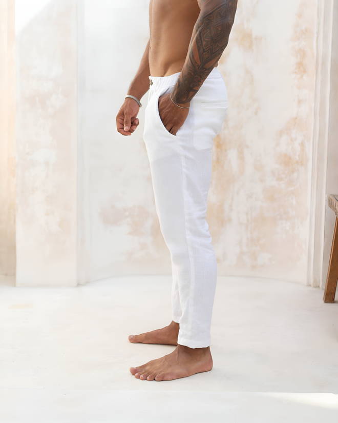 White Linen Pants