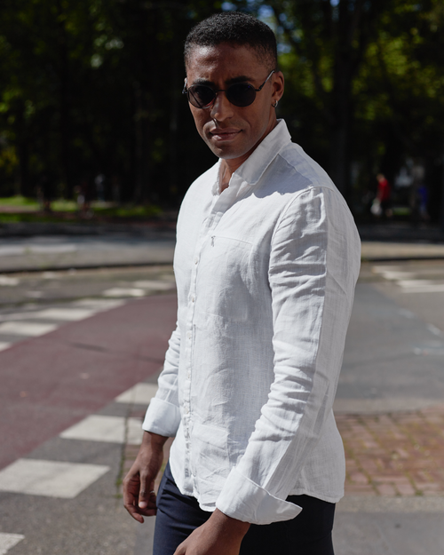White Linen Shirt